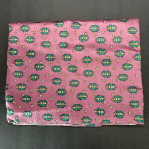 Vintage Polished Cotton Fabric Purple W/Floral Pattern 36"W x 5 Yards 14" Long